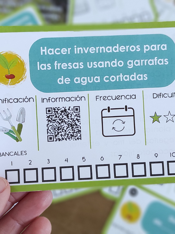 Ficha tablero huerto escolar